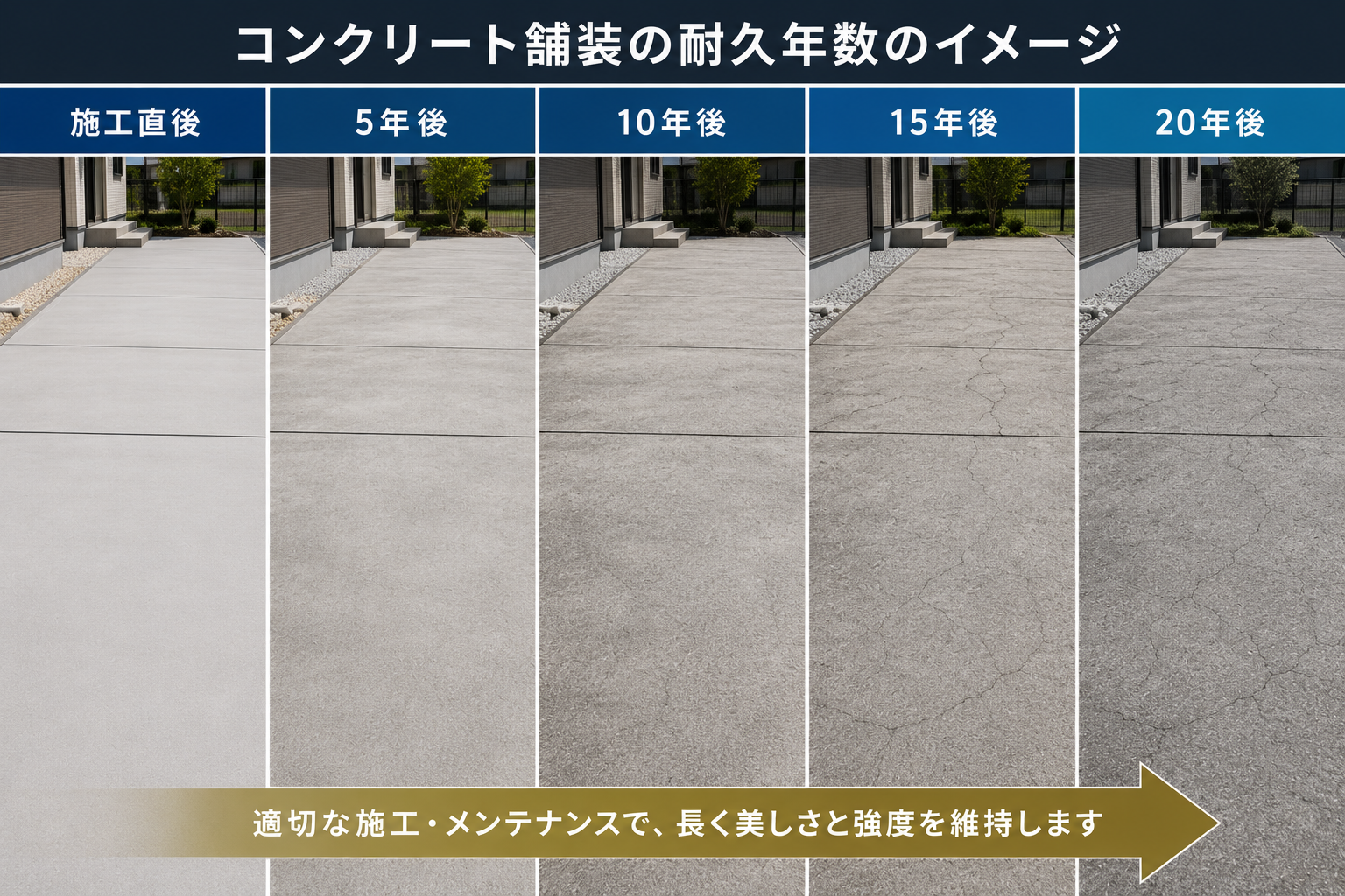【2026年最新】岡山市の舗装工事の耐用年数は何年？アスファルト・コンクリート等の寿命と長持ちのコツ