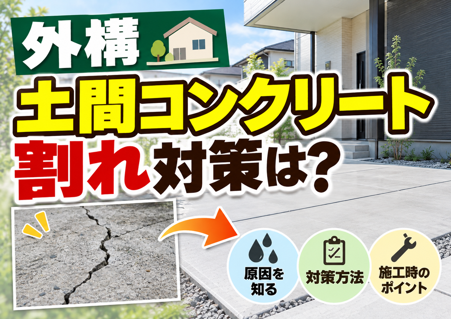 外構 土間コンクリート 割れ 対策を防ぐ！プロが実践する5つの防止策と最新の補修トレンド